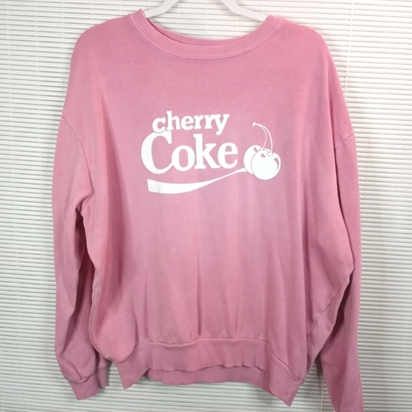 pink cherry coke sweatshirt